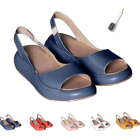 Secret Scope Women's Orthopedic Sandals - Comfortable Cushioned Daily Wear Sandals with Arch Support, Lightweight & Shock Absorbing （White）