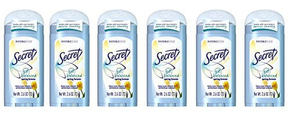 Secret Sld Inv Sprngbrz Size 2.6z Secret Solid Invisible Spring Breeze 2.6z Ea (Pack of 6)