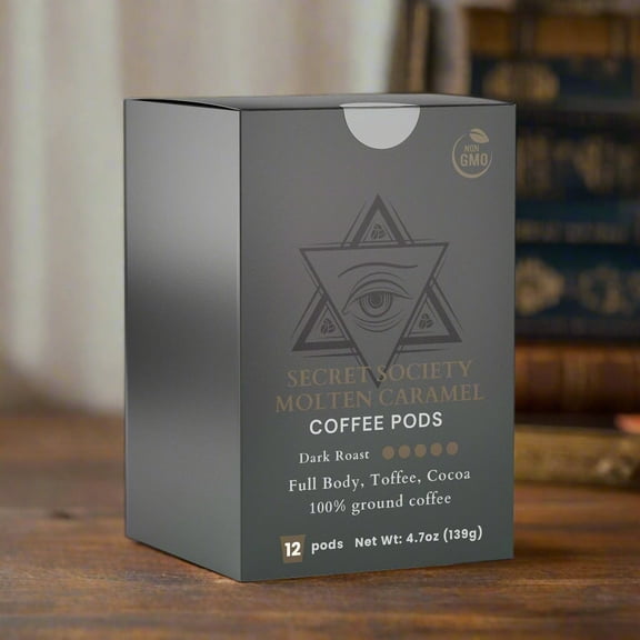 Secret Society - Molten Caramel Coffee Pods (Dark Roast)