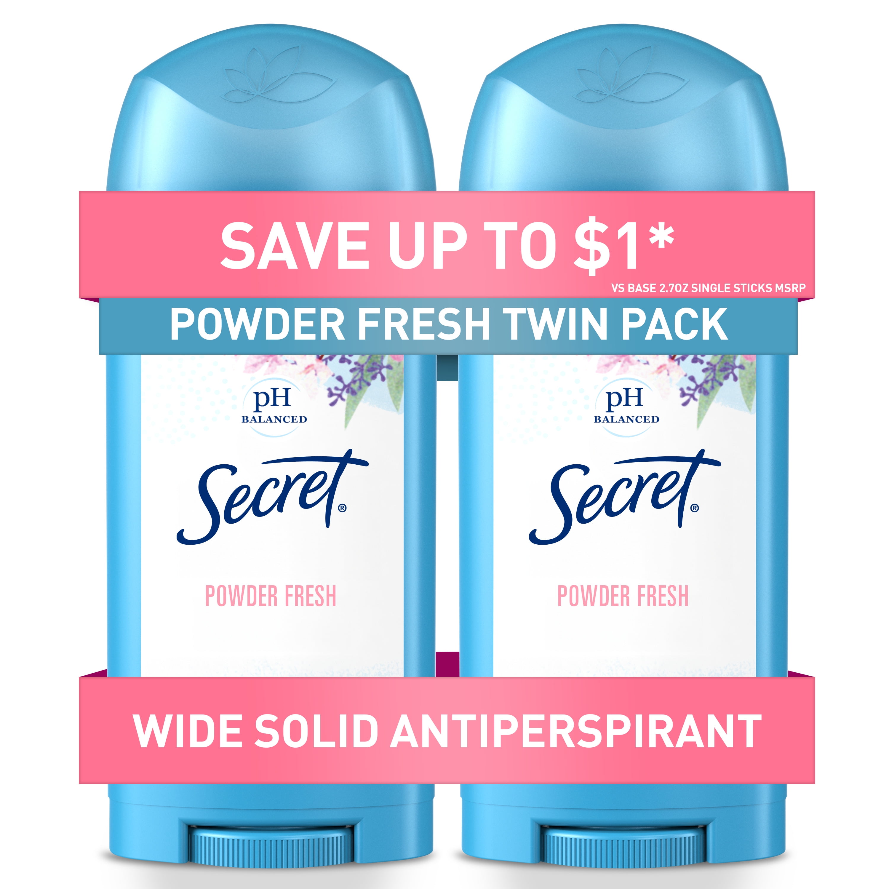 Secret Solid Antiperspirant Deodorant, Powder Fres