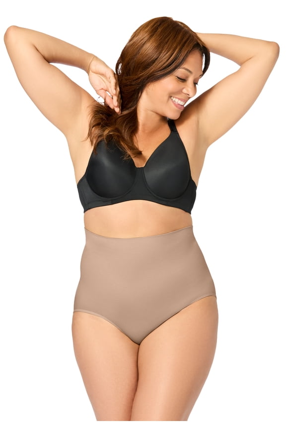 Women's Plus Size Instant Shaper Medium Control Seamless High Waist Brief