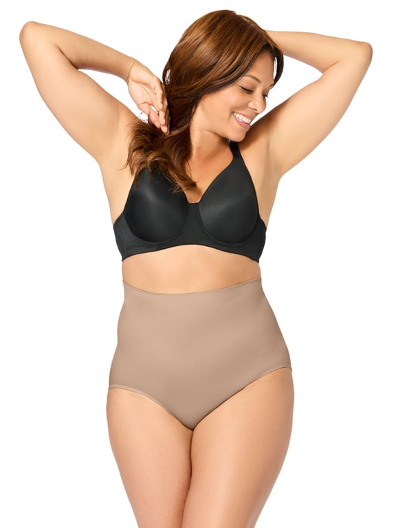 Women's Plus Size Instant Shaper Medium Control Seamless High Waist Brief