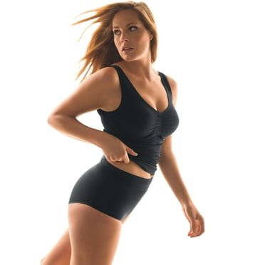 Secret Solutions Women's Plus Size Instant Shaper Medium Control Seamless Shaping Cami