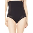 thumbnail image 1 of Secret Solutions Women's Plus Size Shadow Stripe Shaper High-Waist Brief, 1 of 5
