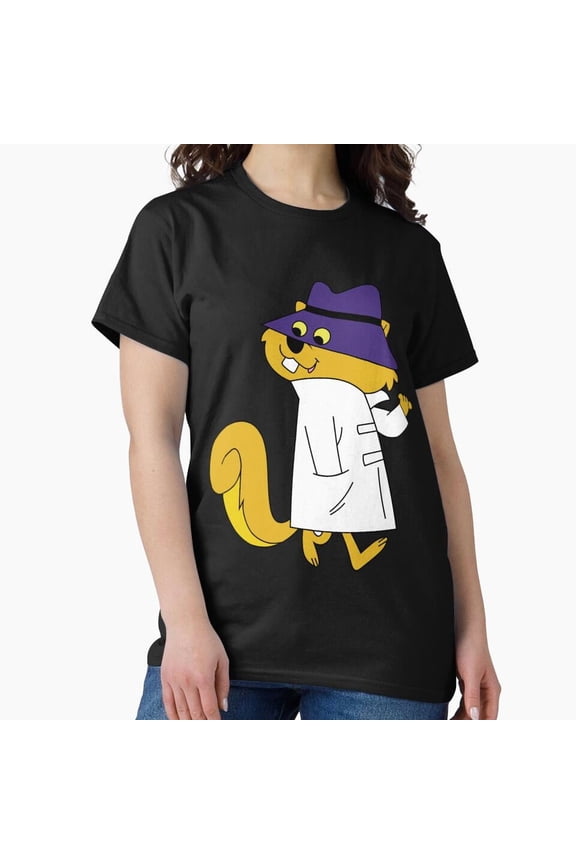 Secret Squirrel Parody Cute Spy Cartoon Creature Design Unisex T-Shirt, up to size 5XL