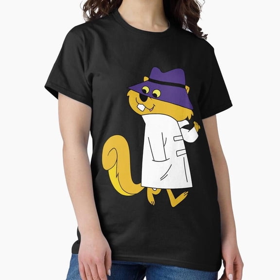 Secret Squirrel Parody Cute Spy Cartoon Creature Design Unisex T-Shirt, up to size 5XL