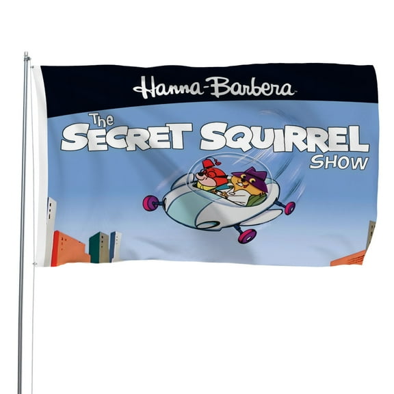 Secret Squirrel-themed Printed Flag Perfect gift for fans, friends, and family members, and suitable for indoor and outdoor activities, party decorations.35.4"x59" (90cm150cm)