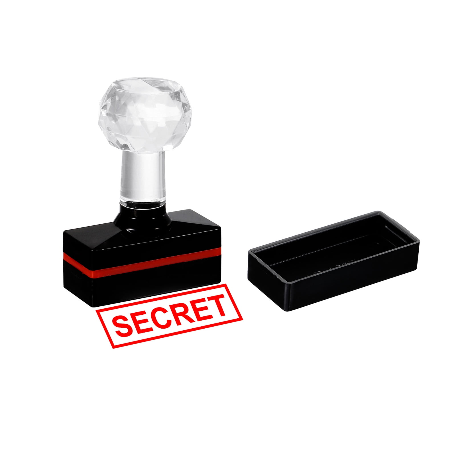 Secret Commando Operation Ink Stamp Uxcell Black Plastic Stamp Self Inking Red Ink Office Stamps Pre Inked ...