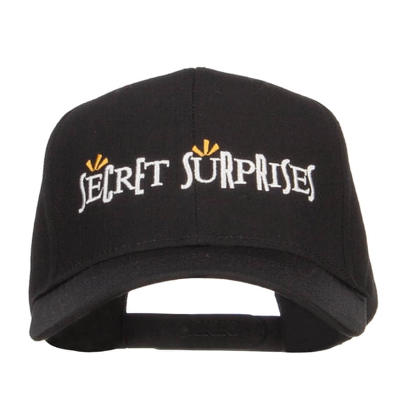 Secret Surprises Embroidered High Profile Cap - Black OSFM