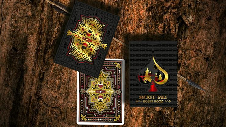 Secret Tale of Robin Hood: Black Owl Playing Cards by Dutch Card House