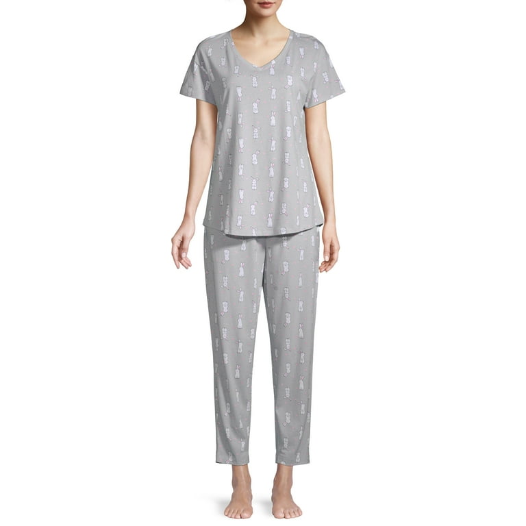 Secret treasures women's and women's plus short sleeve pajama lounger with pockets new arrivals