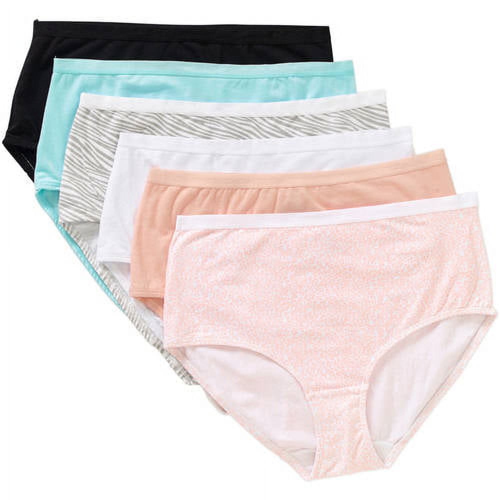 Secret Treasures Women's 6-Pack Plus Size Cotton Brief Panties Multi  Assorted (4X/14) : : Fashion