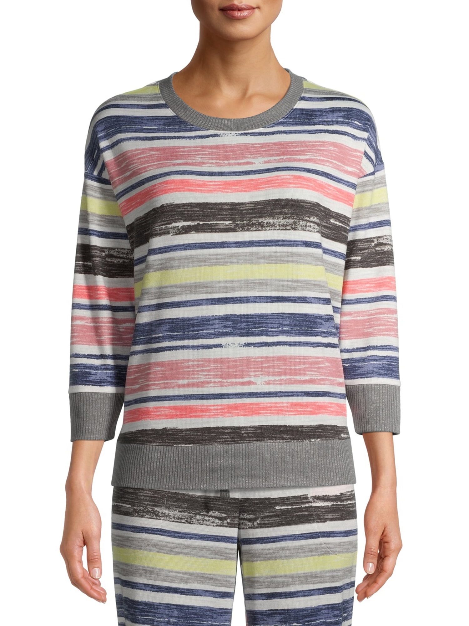 Secret Treasures Essentials Women's Stripe Hacci Top