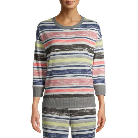 Secret Treasures Essentials Women's Stripe Hacci Top