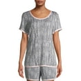 thumbnail image 1 of Secret Treasures Essentials Women's and Women's Plus Crew Neck Sleepwear Top, 1 of 7