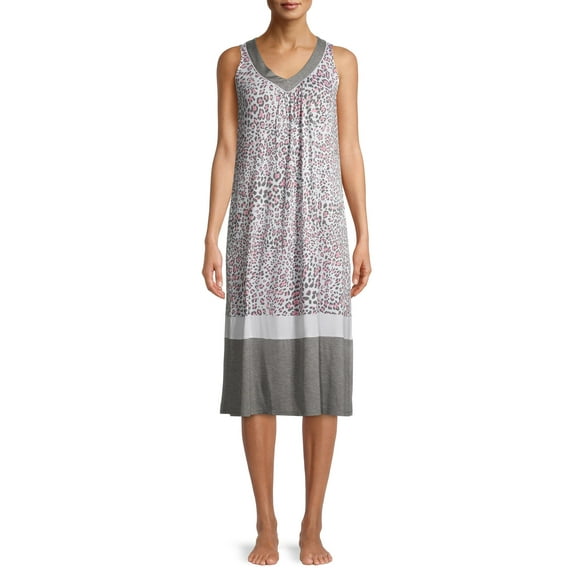 Secret Treasures Modern Midi Sleepwear Dress (Women's or Women's Plus), 1 Pack