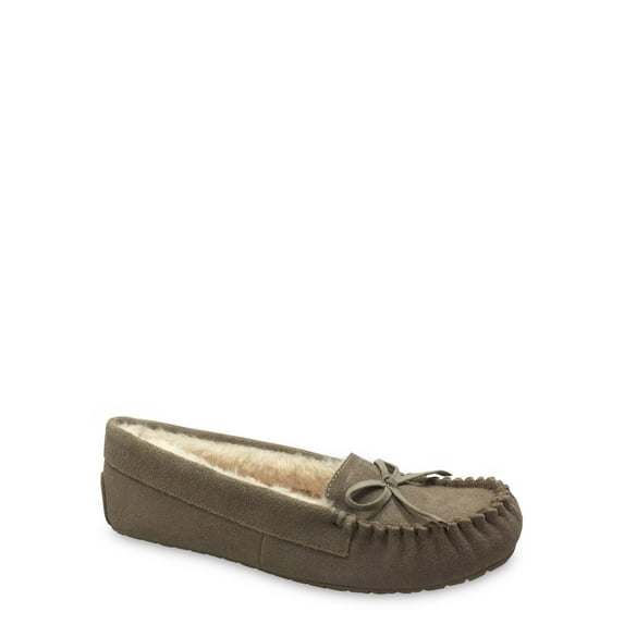 Secret Treasures Plush Lined Suede Moccasin Slipper (Women's)