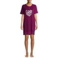 thumbnail image 1 of Secret Treasures Short Sleeve Crew Neck Above Knee Nightgown (Women's or Women's Plus) 1 Pack, 1 of 7