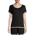 thumbnail image 1 of Secret Treasures Essentials Women's and Women's Plus Crew Neck Sleepwear Top, 1 of 7