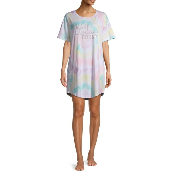 Secret Treasures Short Sleeve Crew Neck Super Soft Sleepshirt (Women's) 1 Pack