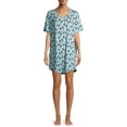 thumbnail image 1 of Secret Treasures Short Sleeve Scoop Neck Super Soft Sleepshirt (Women's) 1 Pack, 1 of 6