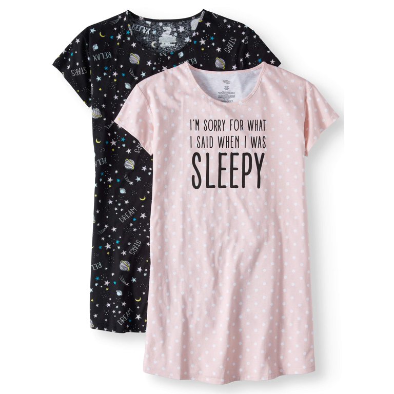 Secret Treasures Sleepshirt 2 Pack Space/Sleepy 