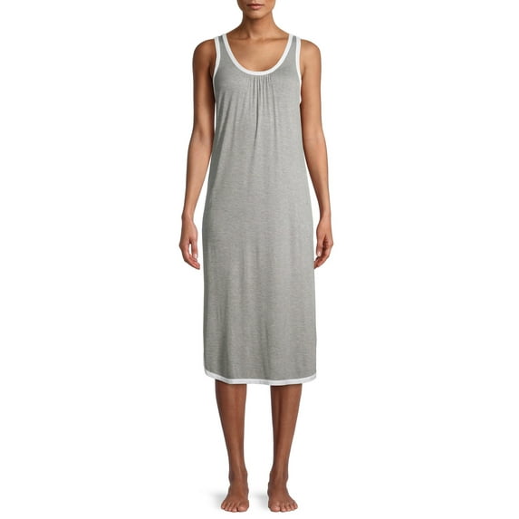 Secret Treasures Sleeveless Scoop Neck Knit Midi Nightgown (Women's and Women's Plus) 1 Pack