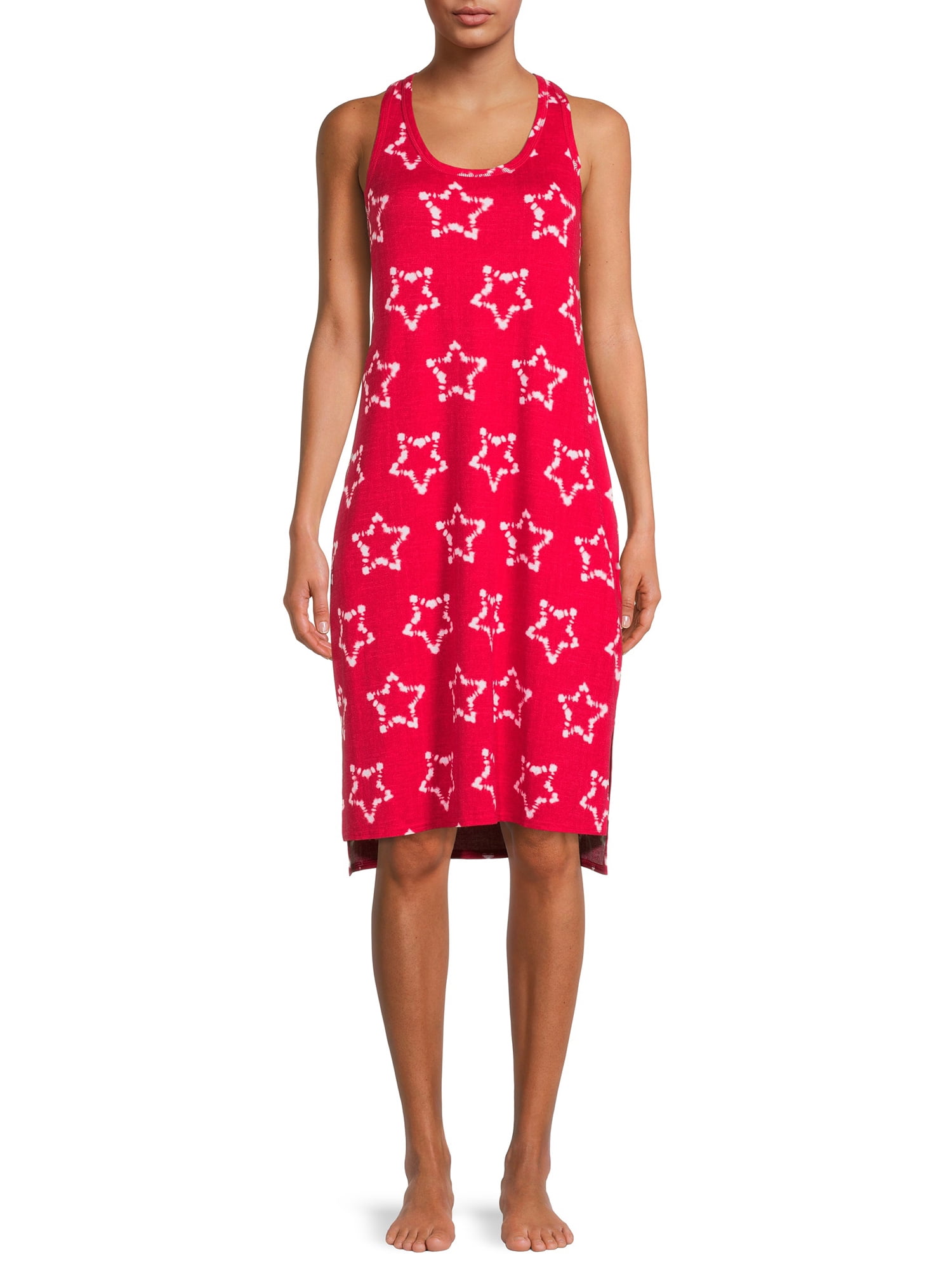 Secret Treasures Sleeveless Scoop Neck Printed Sleepshirt (Women's) 1 ...