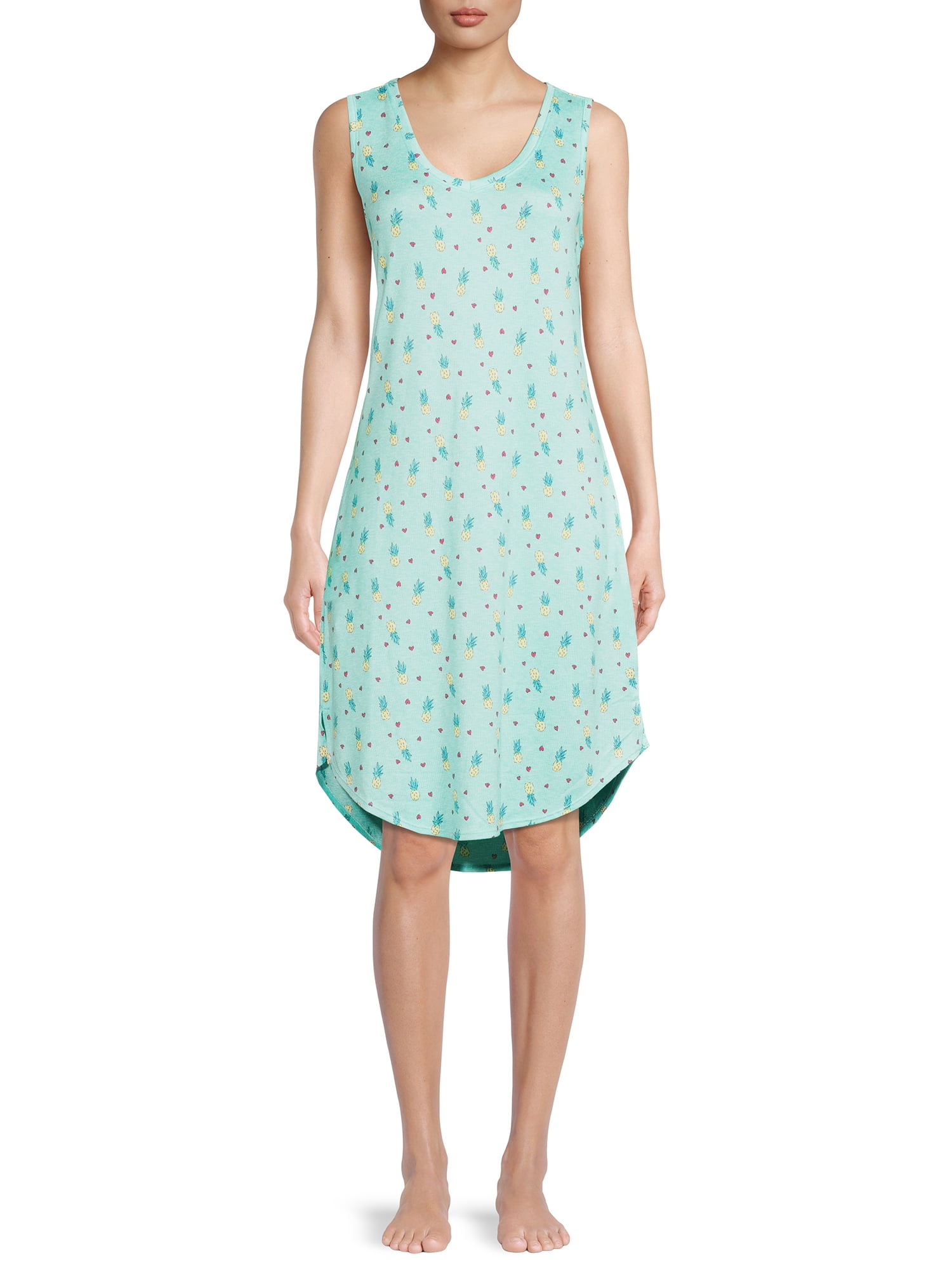 Secret Treasures Sleeveless Scoop Neck Printed Sleepshirt (Women's or ...