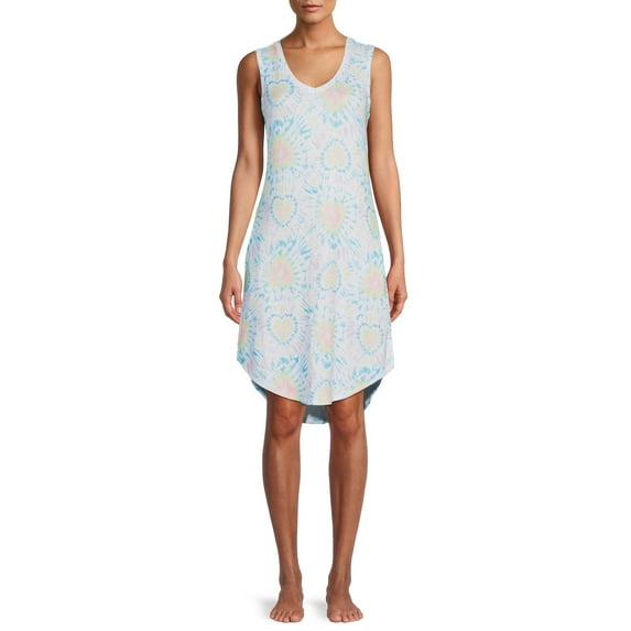 Secret Treasures Sleeveless Scoop Neck Printed Sleepshirt (Women's or Women's Plus) 1 Pack