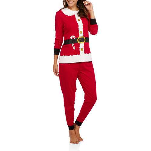 Secret Treasures St Ladies Christmas Pj Set Santa