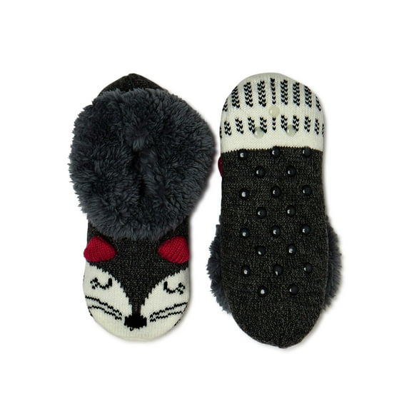 Secret Treasures Women's 3D Teddy Fur Slipper Sock