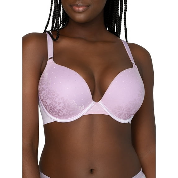 Secret Treasures Women's Back Smoothing Lace Push Up Bra, Style-ST382