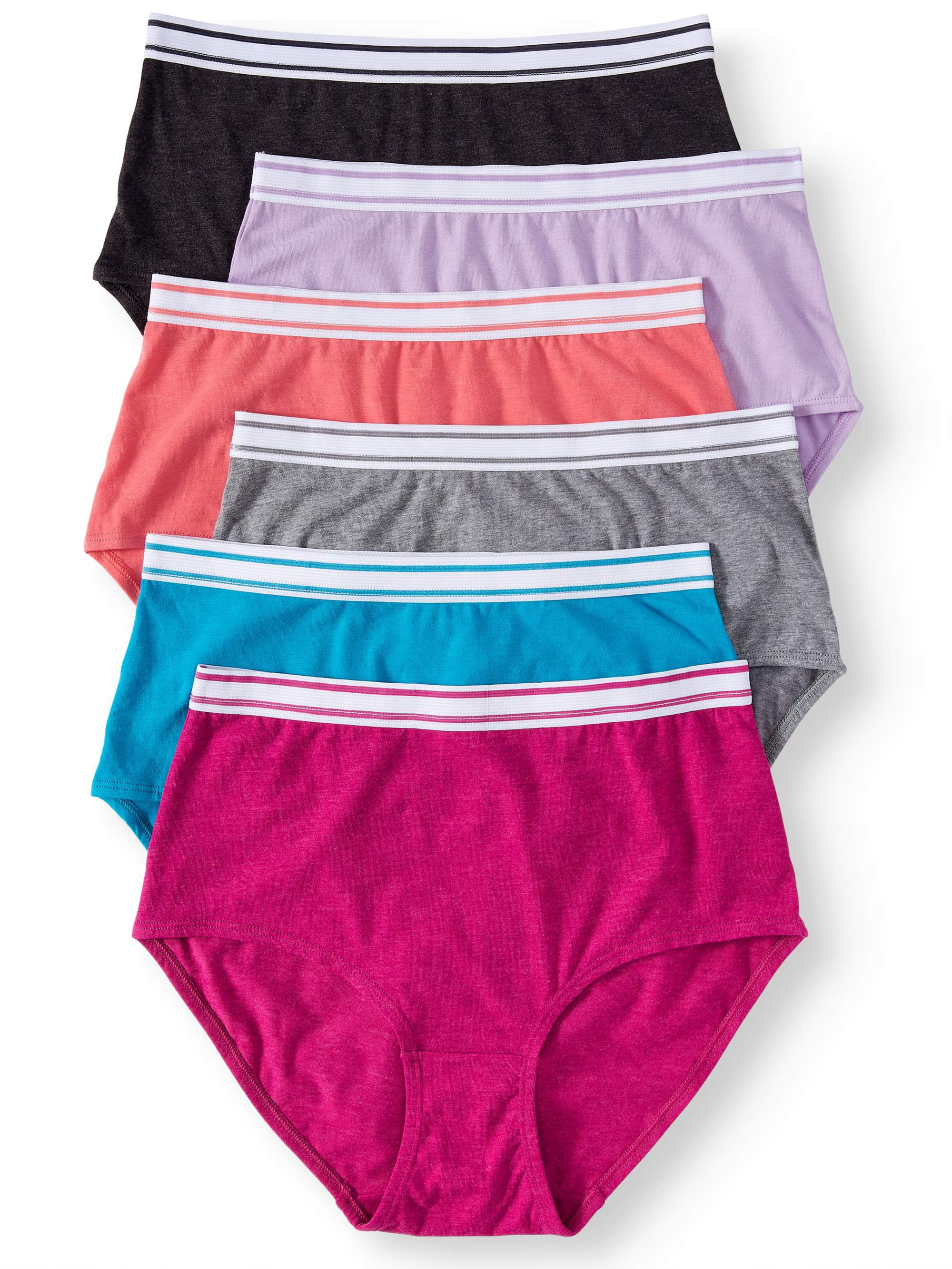 NEW SECRET TREASURES 6-Pair Women's Hipster Underwear Panties Cotton Sz 7  LARGE $9.95 - PicClick