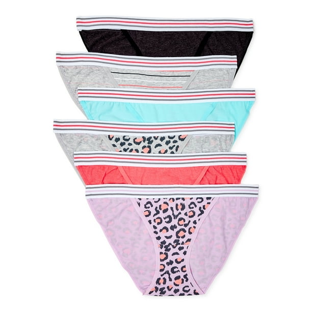 Secret Treasures Women's Cotton String Bikini Panties, 6Pack