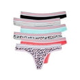 thumbnail image 1 of Secret Treasures Women's Cotton Thong Panties, 6-Pack, 1 of 7