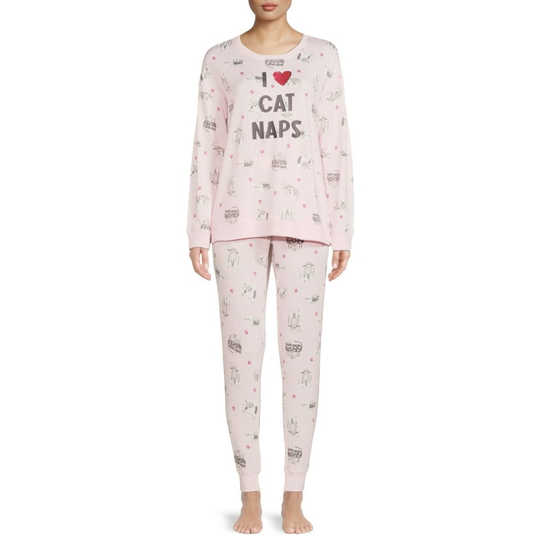 Secret Treasures Women s Hacci Fleece Long Sleeve Top and Joggers