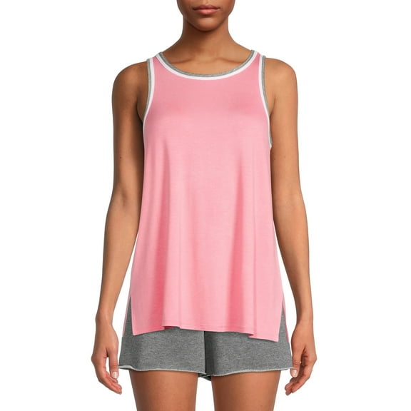 Secret Treasures Women's High-Neck Sleep Knit Tank Top