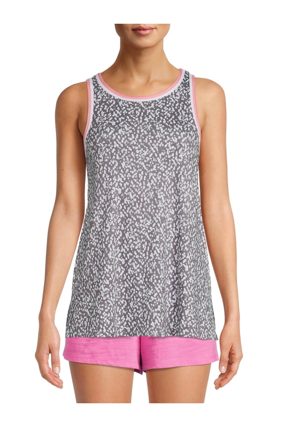 Women's High-Neck Sleep Knit Tank Top