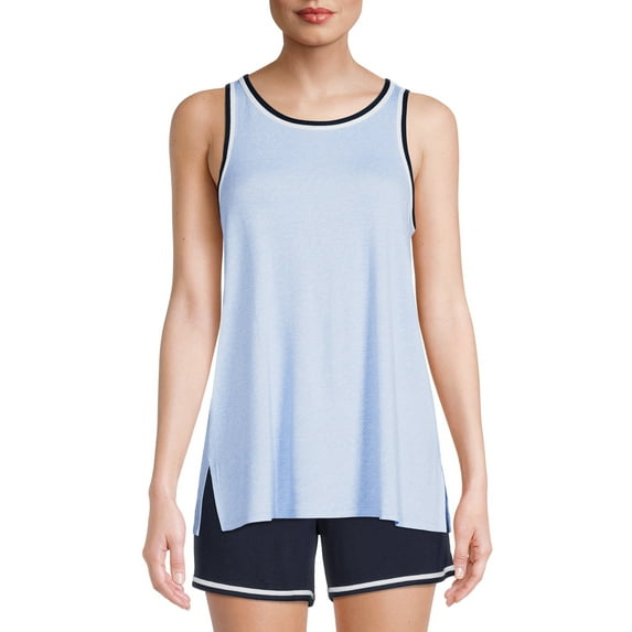 Secret Treasures Women's High-Neck Sleepwear Knit Tank Top
