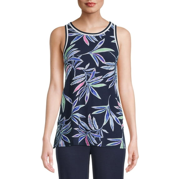 Secret Treasures Women's High-Neck Sleepwear Knit Tank Top