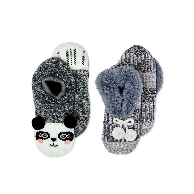 Secret Treasures, Women's Knit Slipper Socks, 2Pack, Size 410