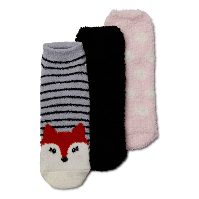 Secret Treasures Women's Low Cut Cozy Socks, 3 Pair