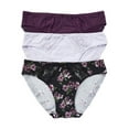 thumbnail image 1 of Secret Treasures Women's Micro Gripper Bikini Panties, 3-Pack, 1 of 1
