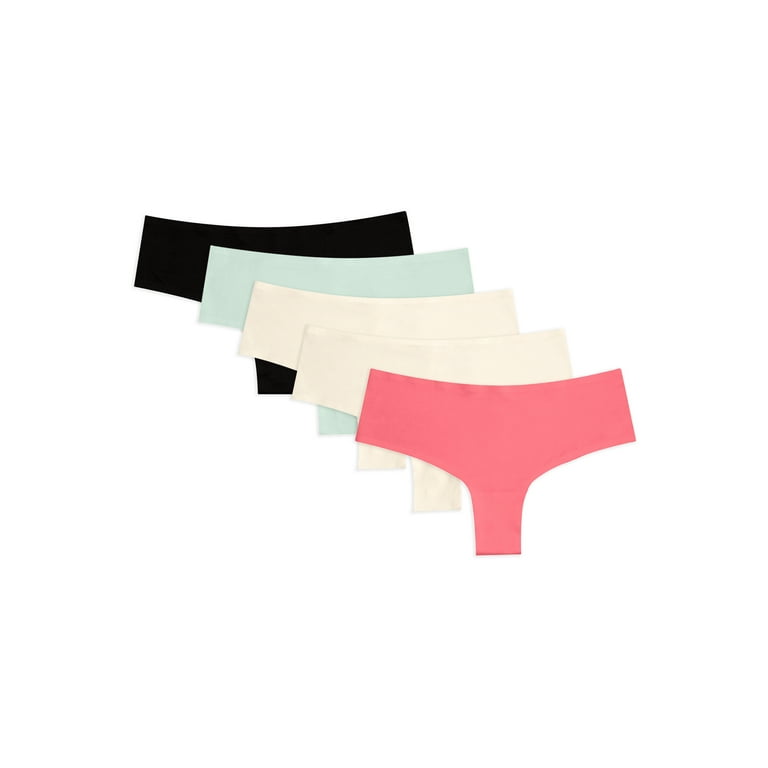 5-Pack No-Show Thong Panties