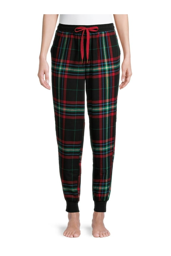 Women's Plaid Flannel Joggers