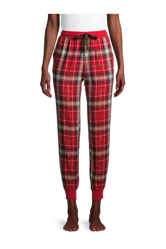 Women's Plaid Flannel Joggers