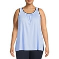 thumbnail image 1 of Secret Treasures Women's Plus Size Shirred Sleep Tank Top, 1 of 5