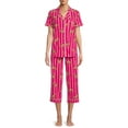 thumbnail image 1 of Secret Treasures Women's Plus Traditional Short Sleeve Notch Collar Pajamas Set, 1 of 6
