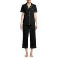 thumbnail image 1 of Secret Treasures Women's Plus Traditional Short Sleeve Notch Collar Pajamas Set, 1 of 7
